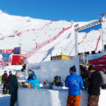LED Wand am FIS Snowboard Alpin Worldcup in Scuol